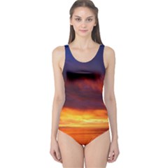 Sunset The Pacific Ocean Evening One Piece Swimsuit by Amaryn4rt