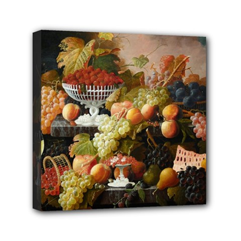Abundance Of Fruit Severin Roesen Mini Canvas 6  X 6 