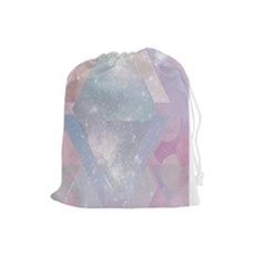 Colorful Pastel Crystal Drawstring Pouches (large)  by Brittlevirginclothing