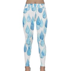 Rain Drops Classic Yoga Leggings by Brittlevirginclothing