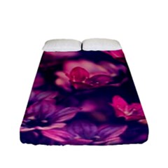 Blurry Flowers Fitted Sheet (full/ Double Size) by Brittlevirginclothing