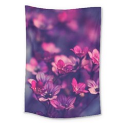 Blurry Flowers Large Tapestry by Brittlevirginclothing