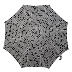Metal Background Round Holes Hook Handle Umbrellas (large) by Amaryn4rt