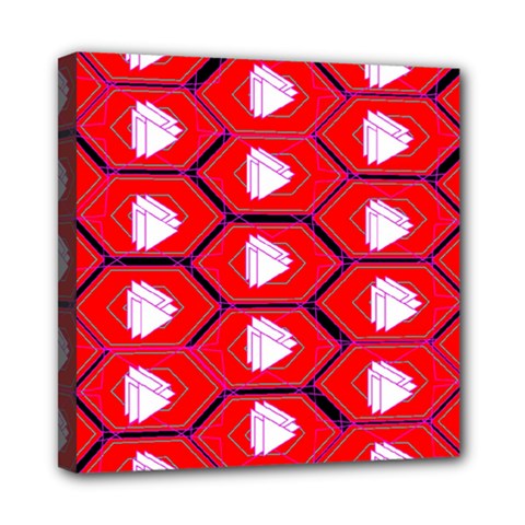 Red Bee Hive Mini Canvas 8  X 8  by Amaryn4rt