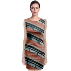 Architecture Building Glass Pattern Classic Sleeveless Midi Dress by Amaryn4rt