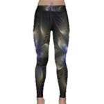 Fractal Blue Abstract Fractal Art Classic Yoga Leggings