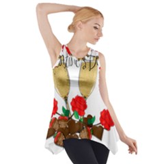 Valentine s Day Romantic Design Side Drop Tank Tunic by Valentinaart