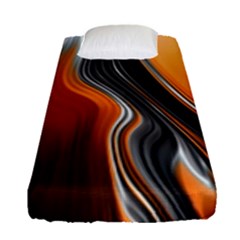 Fractal Structure Mathematic Fitted Sheet (single Size) by Amaryn4rt
