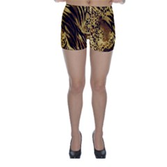 Stripes Tiger Pattern Safari Animal Print Skinny Shorts by Amaryn4rt