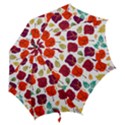 Tree Pattern Background Hook Handle Umbrellas (Medium) View2