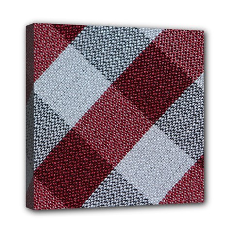Textile Geometric Retro Pattern Mini Canvas 8  X 8 