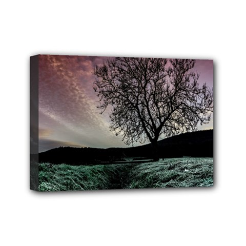 Sky Landscape Nature Clouds Mini Canvas 7  X 5 