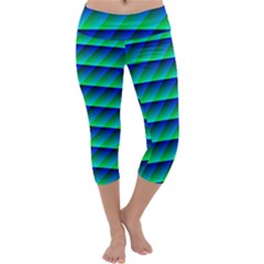 Background Texture Structure Color Capri Yoga Leggings by Simbadda