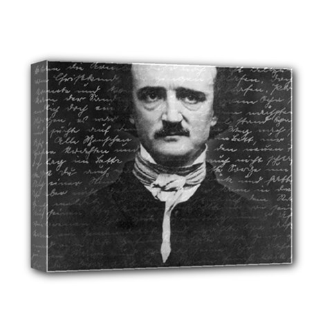 Edgar Allan Poe  Deluxe Canvas 14  X 11  by Valentinaart