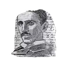 Nikola Tesla Drawstring Pouches (extra Large) by Valentinaart
