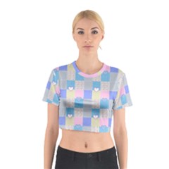 Patchwork Cotton Crop Top by Valentinaart