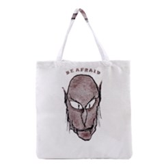 Scary Vampire Drawing Grocery Tote Bag by dflcprints