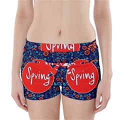 Floral Texture Pattern Card Floral Seamless Vector Boyleg Bikini Wrap Bottoms by Simbadda