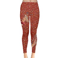 Giraffe Brown Leggings  by CoolDesigns