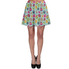 Colorful Easter Eggs Pattern Skater Skirt by CoolDesigns