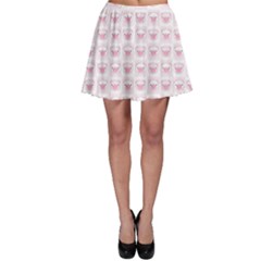 Pink Cute Pig Pattern With Pink Pig Faces Skater Dress by CoolDesigns