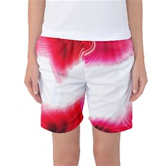 Abstract Pink Page Border Women s Basketball Shorts by Simbadda