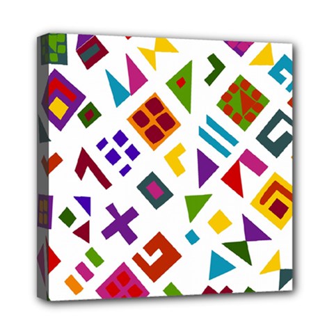 A Colorful Modern Illustration For Lovers Mini Canvas 8  X 8  by Simbadda