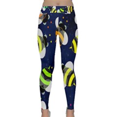 Bees Cartoon Bee Pattern Classic Yoga Leggings