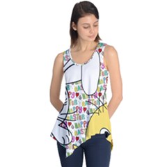 Easter Bunny And Chick  Sleeveless Tunic by Valentinaart