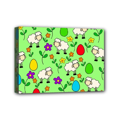 Easter Lamb Mini Canvas 7  X 5  by Valentinaart