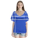 Stripes Pattern Template Texture Flutter Sleeve Top View1