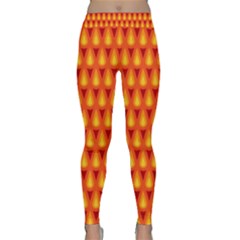 Simple Minimal Flame Background Classic Yoga Leggings by Nexatart