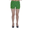 Dragon Scale Scales Pattern Skinny Shorts View1