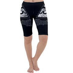 Illuminati Cropped Leggings  by Valentinaart