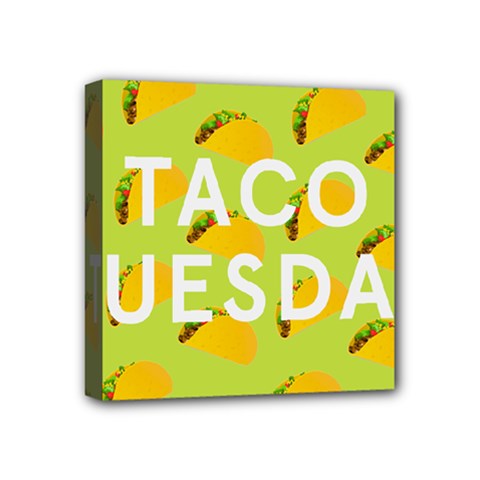 Bread Taco Tuesday Mini Canvas 4  X 4  by Mariart
