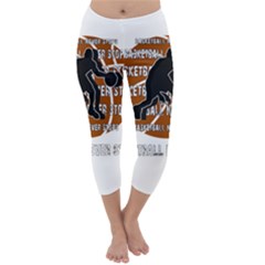 Basketball Never Stops Capri Winter Leggings  by Valentinaart