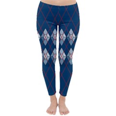 Diamonds And Lasers Argyle  Classic Winter Leggings by emilyzragz