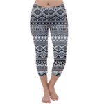 Aztec Pattern Design Capri Winter Leggings 