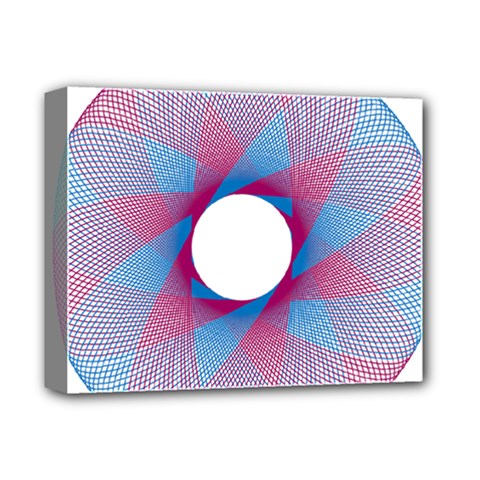Spirograph Pattern Drawing Design Deluxe Canvas 14  X 11  by Nexatart