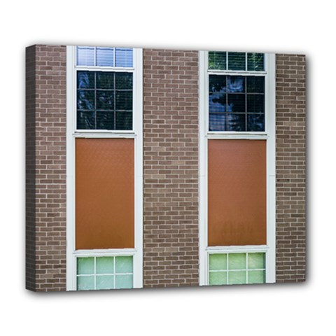 Pattern Symmetry Line Windows Deluxe Canvas 24  X 20   by Nexatart
