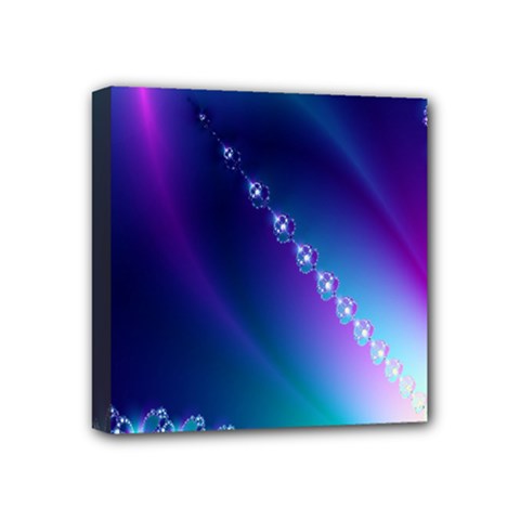 Flow Blue Pink High Definition Mini Canvas 4  X 4  by Mariart