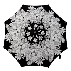 Mandala Calming Coloring Page Hook Handle Umbrellas (large) by Nexatart