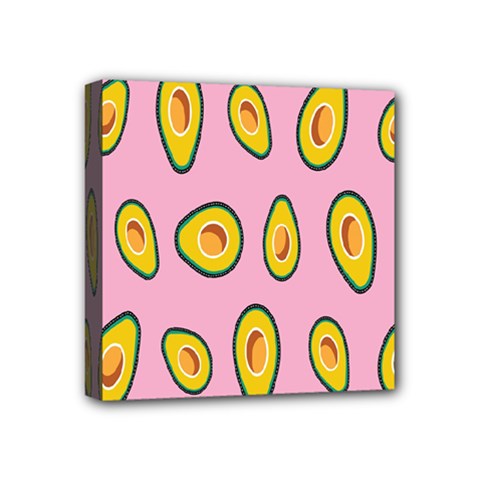 Fruit Avocado Green Pink Yellow Mini Canvas 4  X 4  by Mariart