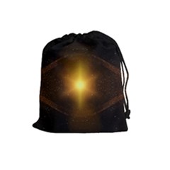Background Christmas Star Advent Drawstring Pouches (large)  by Nexatart