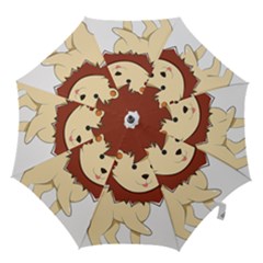 Happy Cartoon Baby Lion Hook Handle Umbrellas (large) by Catifornia