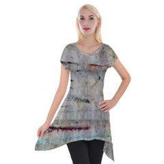 Dirty Canvas                    Short Sleeve Side Drop Tunic by LalyLauraFLM