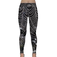 Spider Web Wallpaper 14 Classic Yoga Leggings by BangZart