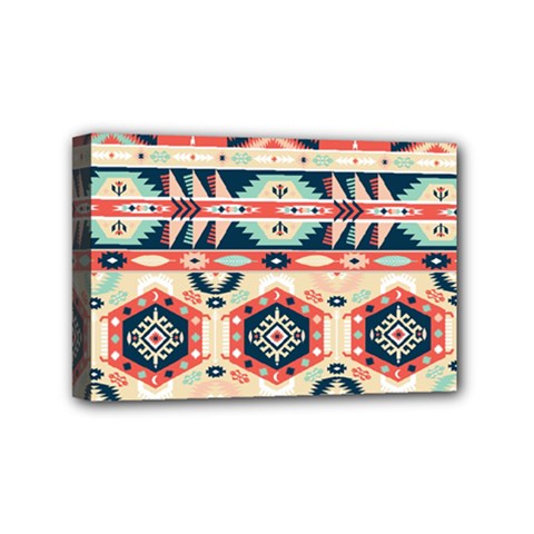 Aztec Pattern Copy Mini Canvas 6  X 4  by BangZart