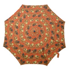 Birds Pattern Hook Handle Umbrellas (small) by linceazul