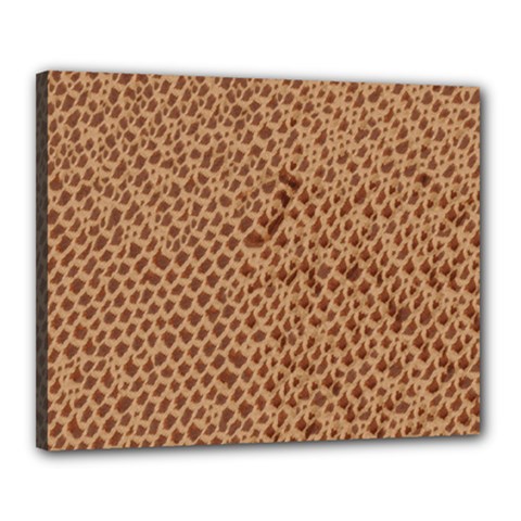 Giraffe Pattern Animal Print Canvas 20  X 16  by paulaoliveiradesign